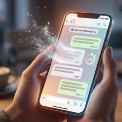 Activation des messages éphémères sur WhatsApp dans les paramètres d'une discussion