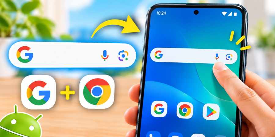 barre Google sur Android