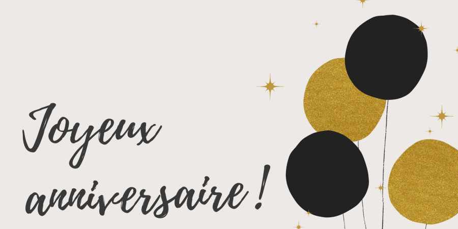 Carte d'anniversaire personnalisée