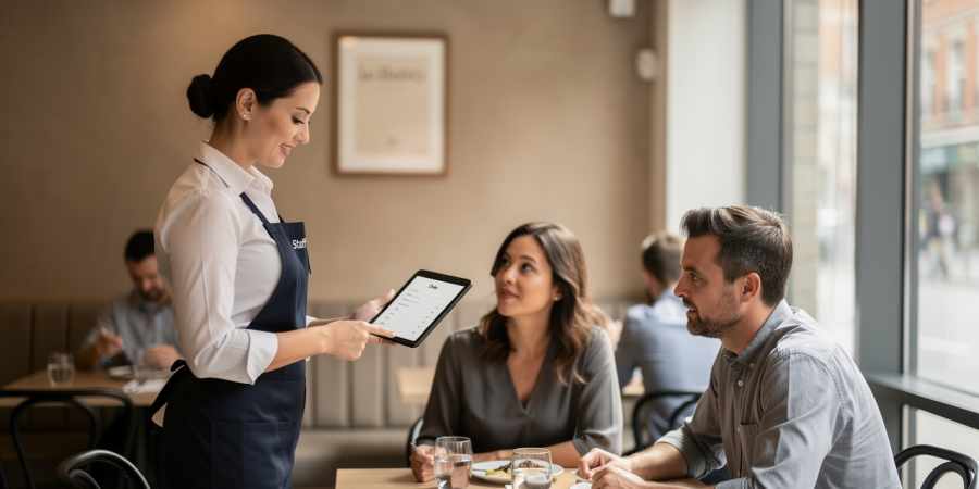 la caisse sur tablette change le service en salle