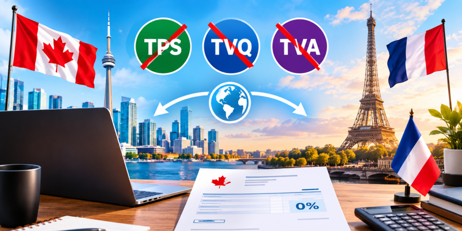 Freelance canadien facturant la France