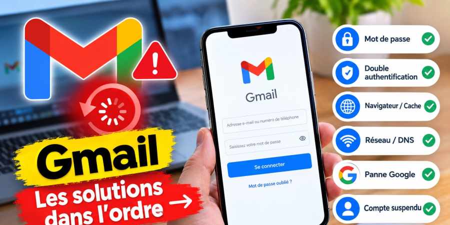 problème de connexion Gmail