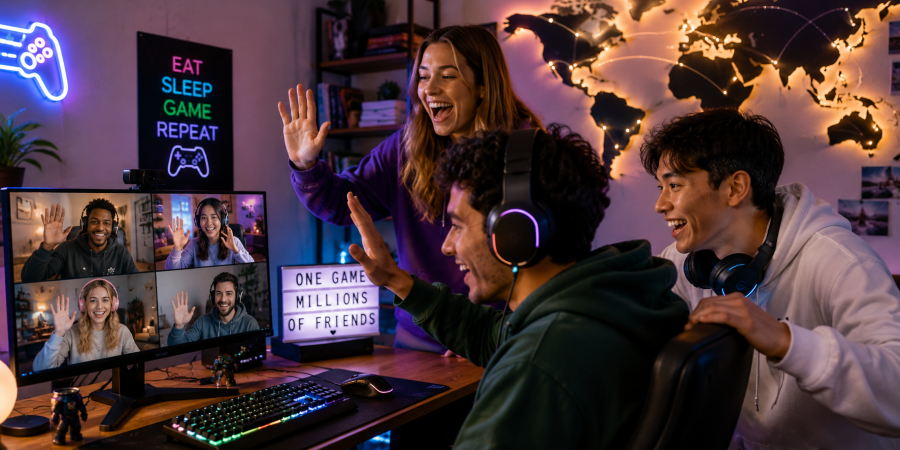amitiés virtuelles gaming