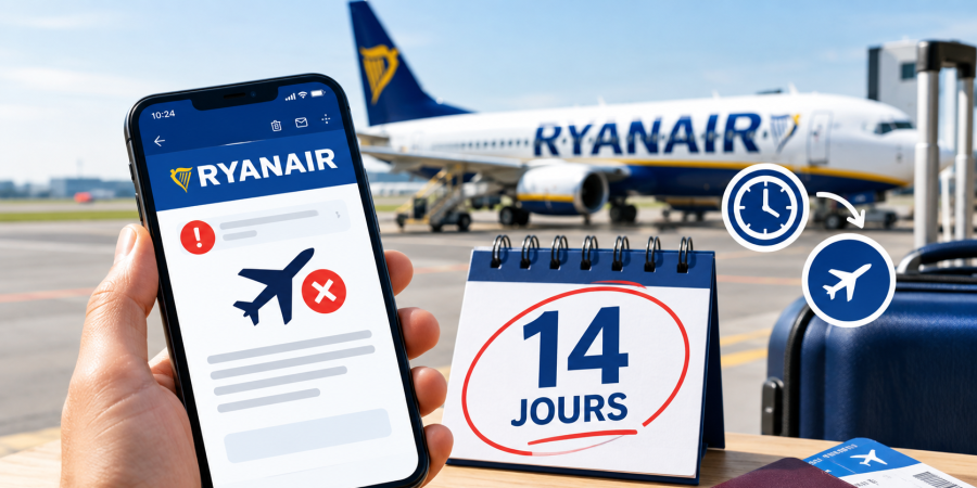 Vol Ryanair annulé