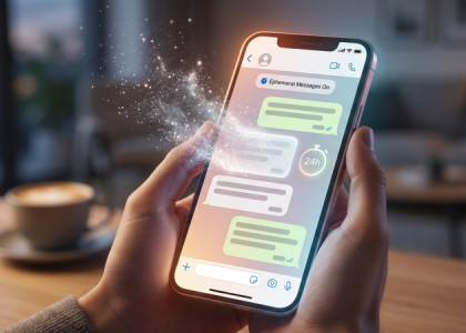 Activation des messages éphémères sur WhatsApp dans les paramètres d'une discussion