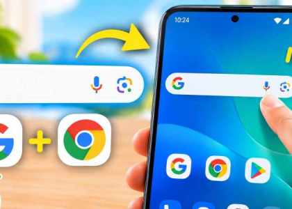 barre Google sur Android