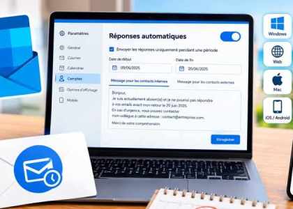 Reponses automatiques Outlook