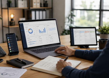 entrepreneur avec outils vente b2b