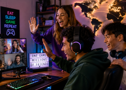 amitiés virtuelles gaming