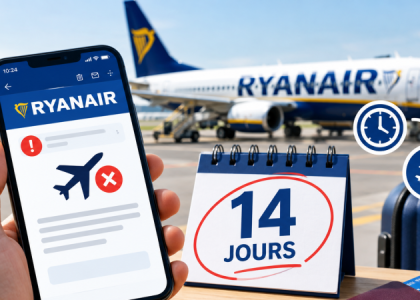 Vol Ryanair annulé