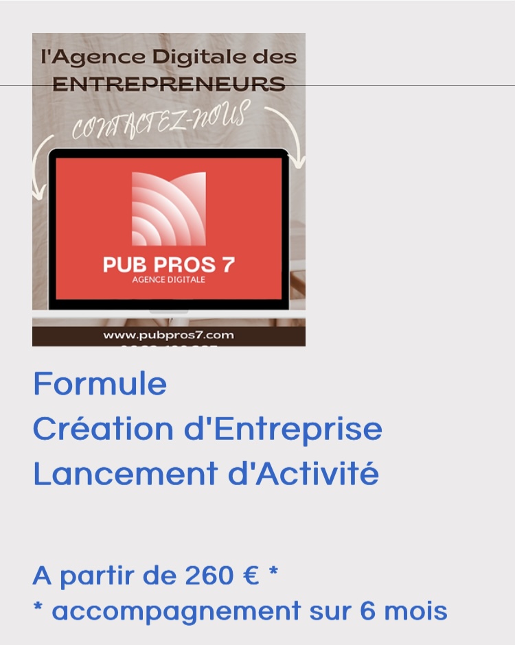 Formule créateur d'entreprise