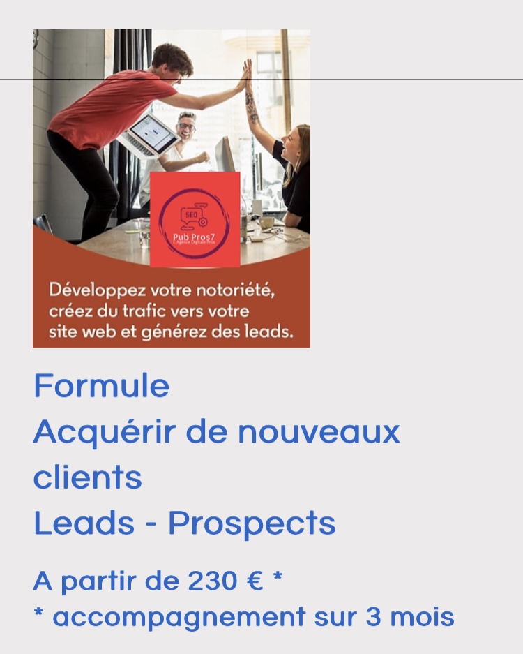 Formules acquisition de Leads