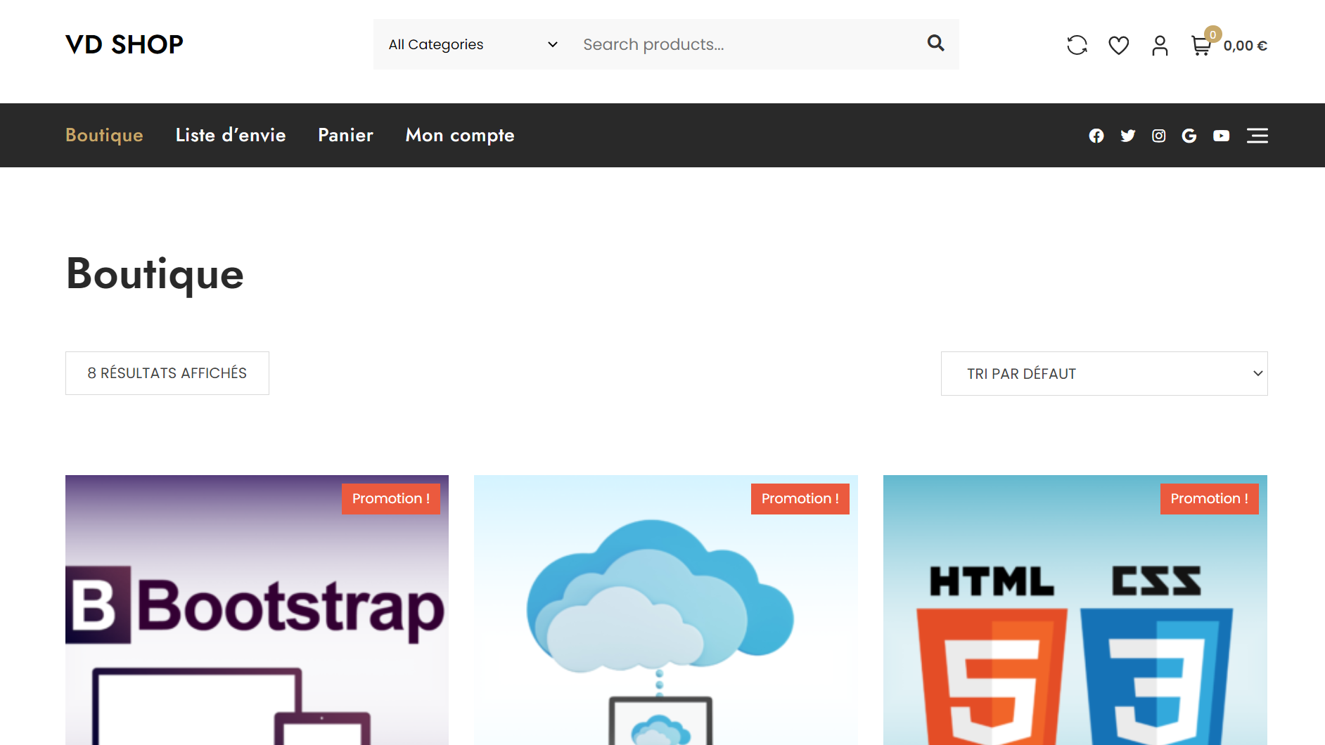 Site e-Commerce