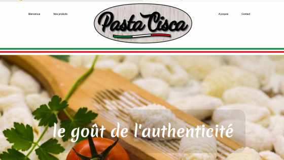 création du site web :  https://pastacisca.com