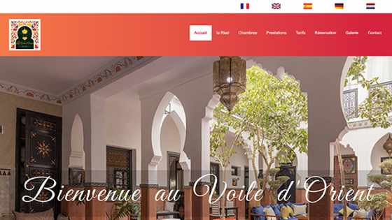 création du site web du RIAD Le Voile d'Orient : https://www.riad-levoiledorient.com
