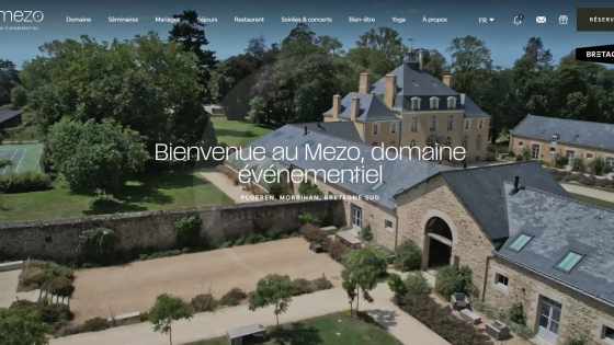 Domaine Le Mezo – Site événementiel premium avec Wordpress
